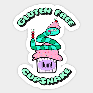 Gluten Free Cupsnake Sticker